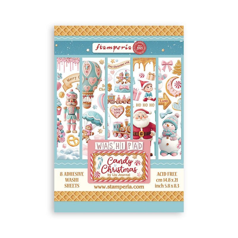 Stamperia - Candy Christmas - Washi Pad - Craftywaftyshop