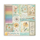 Stamperia Daisy Art 12" x 12" Double - Sided Scrapbooking Pad (10 Sheets, 190gsm) – SBBL182 - Craftywaftyshop