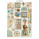 Stamperia Daisy Art A4 Junk Journal (16 Pages) Mixed Media Pad – SBJK14 - Craftywaftyshop