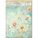 Stamperia Daisy Art A4 Rice Paper Selection (6 Sheets, 28gsm) – DFSA4XDS - Craftywaftyshop