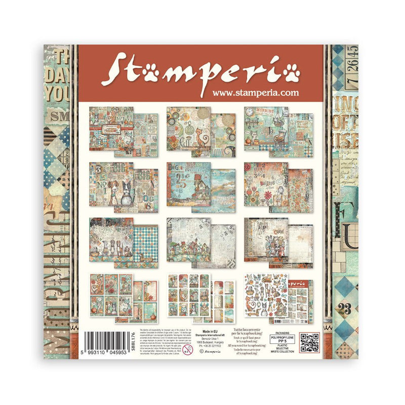 Stamperia - Furry Friends - 12"x12" Double Sided Pad - Craftywaftyshop