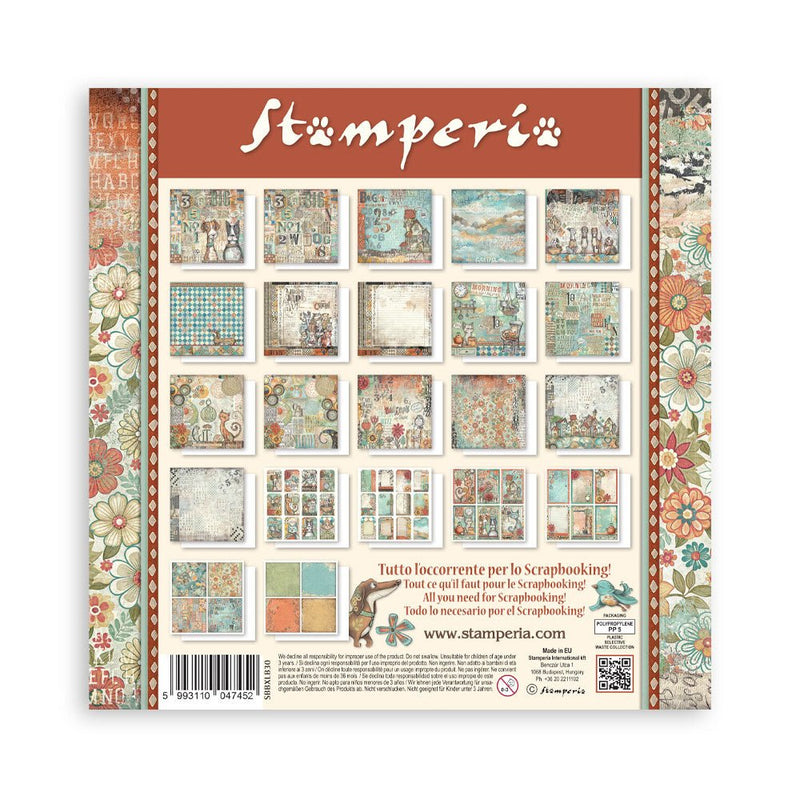 Stamperia - Furry Friends - 12"x12" Single Sided Pad - Craftywaftyshop