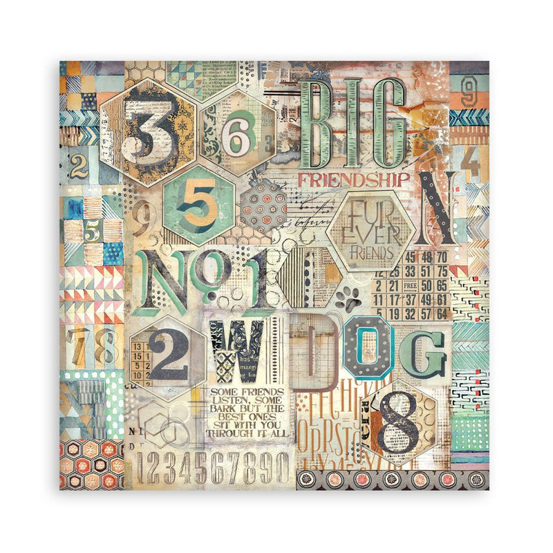 Stamperia - Furry Friends - 12"x12" Single Sided Pad - Craftywaftyshop