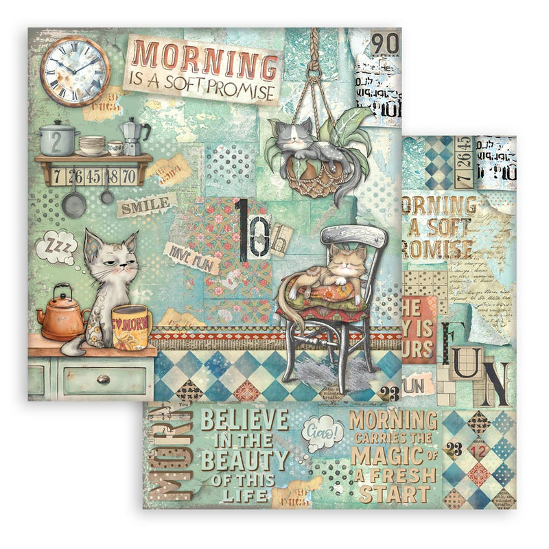 Stamperia - Furry Friends - 8"x8" Double Sided Pad - Craftywaftyshop