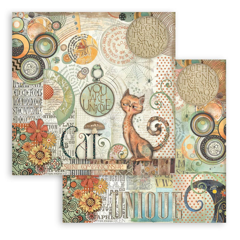 Stamperia - Furry Friends - 8"x8" Double Sided Pad - Craftywaftyshop