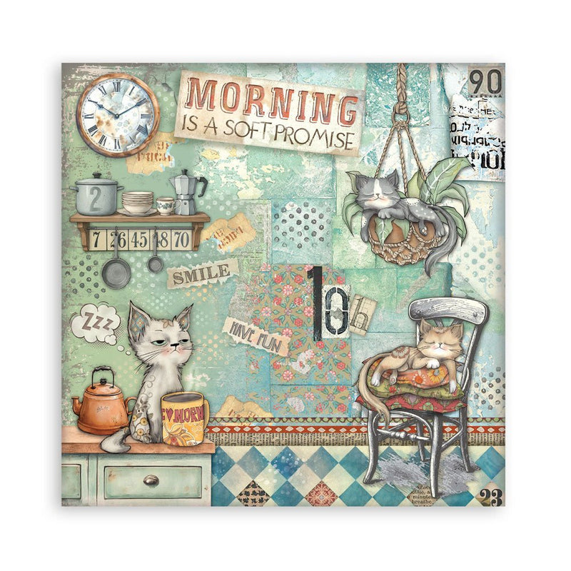 Stamperia - Furry Friends - 8"x8" Single Sided Pad - Craftywaftyshop