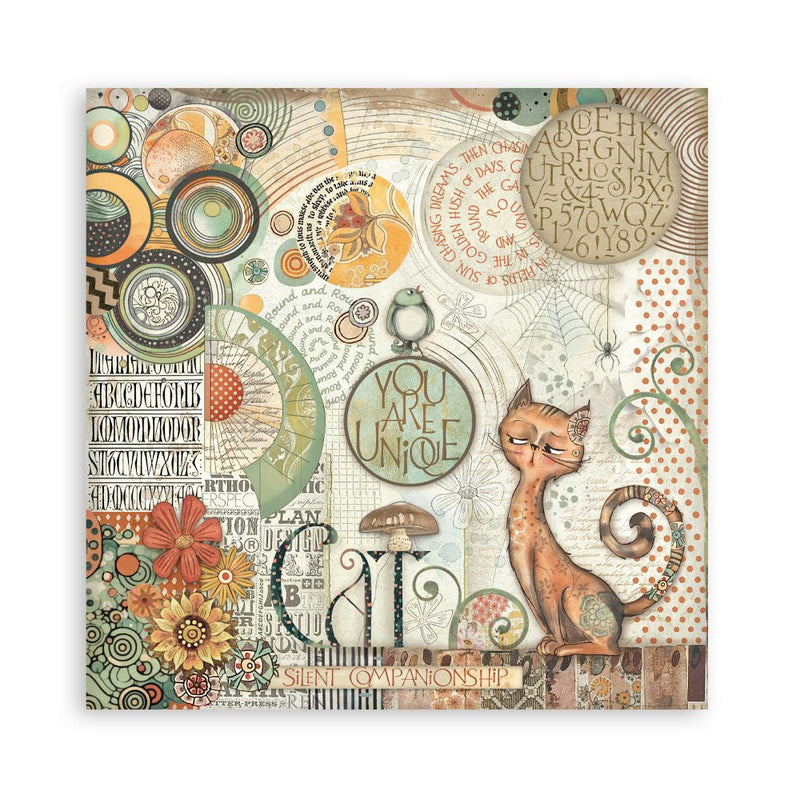 Stamperia - Furry Friends - 8"x8" Single Sided Pad - Craftywaftyshop