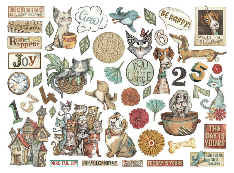 Stamperia - Furry Friends - Die Cuts - Craftywaftyshop