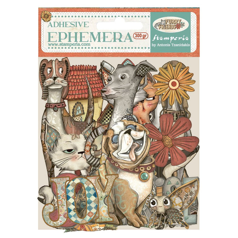 Stamperia - Furry Friends - Ephemera - Craftywaftyshop