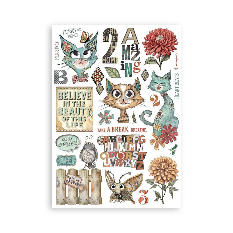 Stamperia - Furry Friends - Washi Pad - Craftywaftyshop