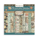Stamperia Gardens of Time 12x12 Backgrounds Paper Pad 10 Sheets | SBBL186 - Craftywaftyshop