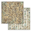 Stamperia Gardens of Time 8x8 Backgrounds Paper Pad 10 Sheets | SBBS142 - Craftywaftyshop