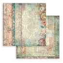 Stamperia Gardens of Time 8x8 Backgrounds Paper Pad 10 Sheets | SBBS142 - Craftywaftyshop