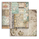 Stamperia Gardens of Time 8x8 Backgrounds Paper Pad 10 Sheets | SBBS142 - Craftywaftyshop