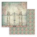 Stamperia Gardens of Time 8x8 Backgrounds Paper Pad 10 Sheets | SBBS142 - Craftywaftyshop