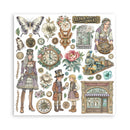 Stamperia Gardens of Time 8x8 Double - Sided Paper Pad 10 Sheets | SBBS141 - Craftywaftyshop