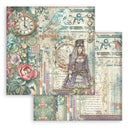 Stamperia Gardens of Time 8x8 Double - Sided Paper Pad 10 Sheets | SBBS141 - Craftywaftyshop