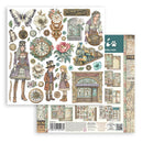 Stamperia Gardens of Time 8x8 Double - Sided Paper Pad 10 Sheets | SBBS141 - Craftywaftyshop