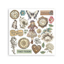 Stamperia Gardens of Time Rub - On Kit 4 Sheets 6.1x6.1 | DFLRBX11 - Craftywaftyshop