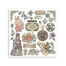 Stamperia Gardens of Time Rub - On Kit 4 Sheets 6.1x6.1 | DFLRBX11 - Craftywaftyshop