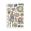 Stamperia Gardens of Time Washi Pad 8 Sheets Translucent Washi | SBW32 - Craftywaftyshop