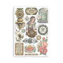 Stamperia Gardens of Time Washi Pad 8 Sheets Translucent Washi | SBW32 - Craftywaftyshop