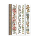 Stamperia Gardens of Time Washi Pad 8 Sheets Translucent Washi | SBW32 - Craftywaftyshop
