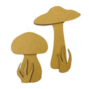 Stamperia Hidden Grove Crafty Shapes Mushrooms - Craftywaftyshop