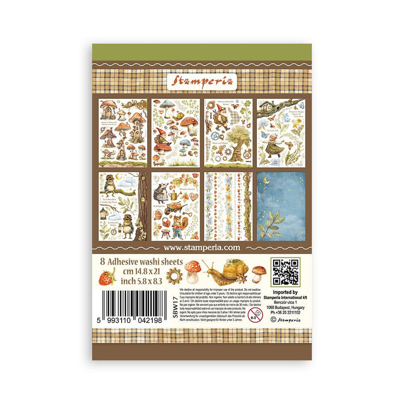 Stamperia Hidden Grove Washi Pad A5 - Craftywaftyshop
