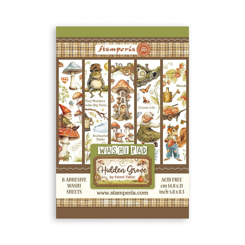 Stamperia Hidden Grove Washi Pad A5 - Craftywaftyshop