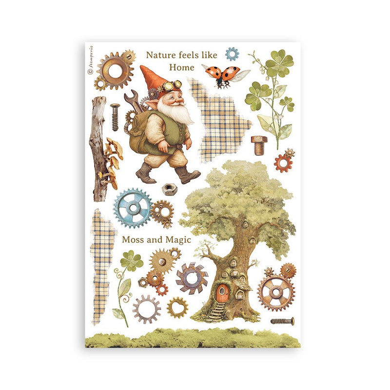 Stamperia Hidden Grove Washi Pad A5 - Craftywaftyshop