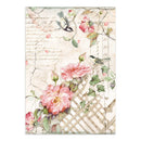 Stamperia House of Roses A4 Junk Journal Pad 16 Pages Mixed Media | SBJK19 - Craftywaftyshop