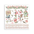 Stamperia House of Roses Rub - On Kit 6 Sheets 6.1x6.1 | DFLRBX13 - Craftywaftyshop
