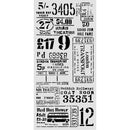Stamperia Our Way Tickets Stencil 12x25cm | KSTDL179 - Craftywaftyshop