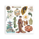 Stamperia Rub-on Kit – Oriental Garden | SPDFLRBX19 - Craftywaftyshop