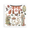 Stamperia Rub-on Kit – Oriental Garden | SPDFLRBX19 - Craftywaftyshop