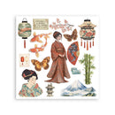 Stamperia Rub-on Kit – Oriental Garden | SPDFLRBX19 - Craftywaftyshop