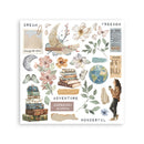 Stamperia Secret Diary Rub - On Kit (New Designs) (4 Sheets, 6.1" x 6.1") – DFLRBX09 - Craftywaftyshop