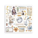 Stamperia Secret Diary Rub - On Kit (New Designs) (4 Sheets, 6.1" x 6.1") – DFLRBX09 - Craftywaftyshop