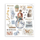 Stamperia Secret Diary Rub - On Selection (New Product) (6 Sheets, 8" x 9") – DFLRBXG02 - Craftywaftyshop