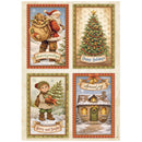 Stamperia Silent Night A4 Rice Paper Selection – 6 Sheets | DFSA4XSN - Craftywaftyshop