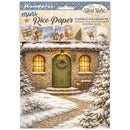 Stamperia Silent Night A6 Mini Rice Paper – 8 Sheets | DFSA6X09 - Craftywaftyshop