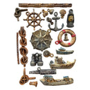 Stamperia - Silent Sea - A5 silicon mould - Rudders and Boats - Craftywaftyshop