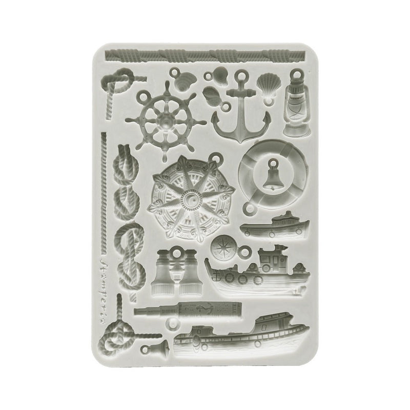 Stamperia - Silent Sea - A5 silicon mould - Rudders and Boats - Craftywaftyshop