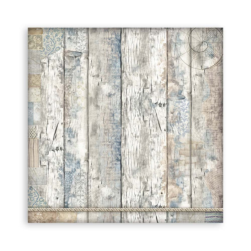 Stamperia Silent Sea Scrapbooking Pad 12"x 12" Backgrounds - Craftywaftyshop