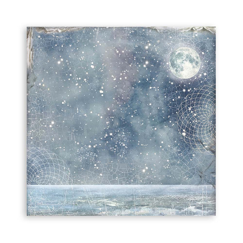 Stamperia Silent Sea Scrapbooking Pad 12"x 12" Backgrounds - Craftywaftyshop