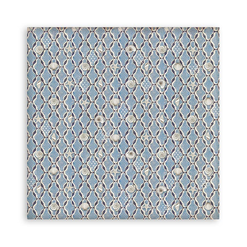 Stamperia Silent Sea Scrapbooking Pad 12"x 12" Backgrounds - Craftywaftyshop