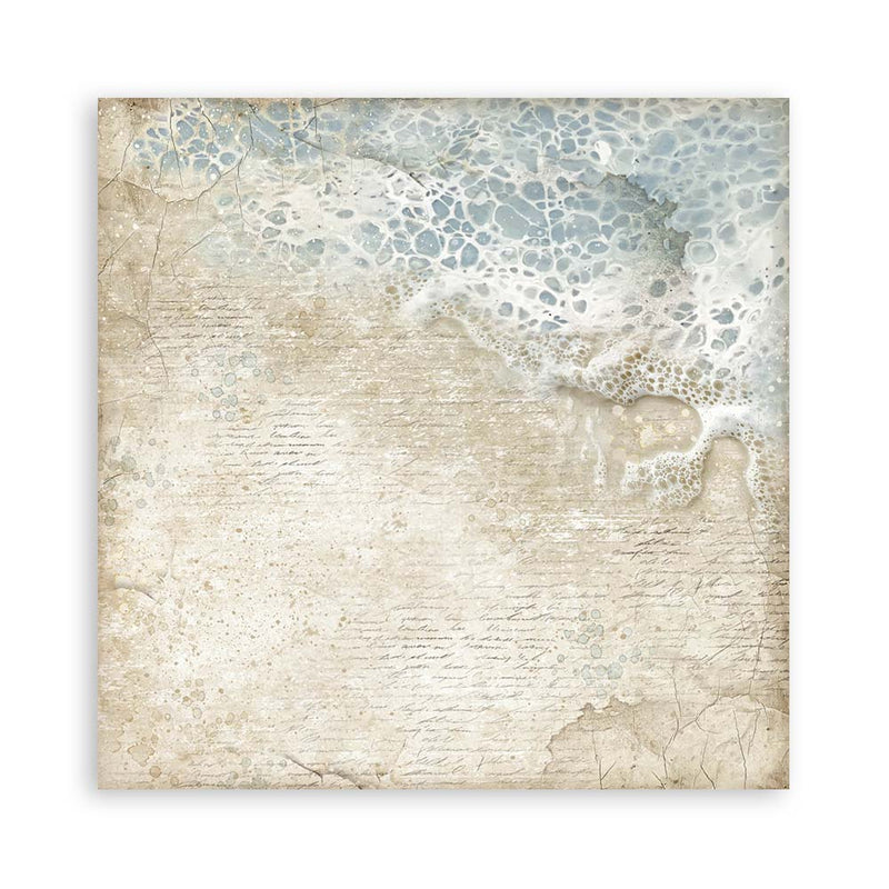 Stamperia Silent Sea Scrapbooking Pad 12"x 12" Backgrounds - Craftywaftyshop