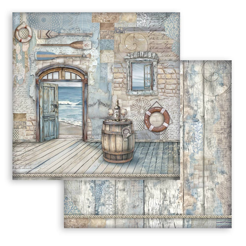 Stamperia - Silent Sea - Scrapbooking Pad - 12"x12" Double sided - Craftywaftyshop