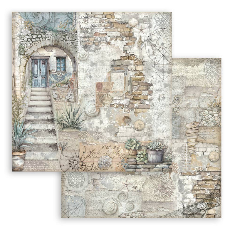 Stamperia - Silent Sea - Scrapbooking Pad - 12"x12" Double sided - Craftywaftyshop